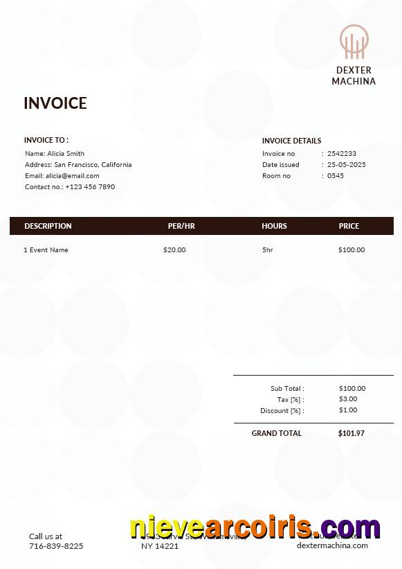 Music Band Invoice